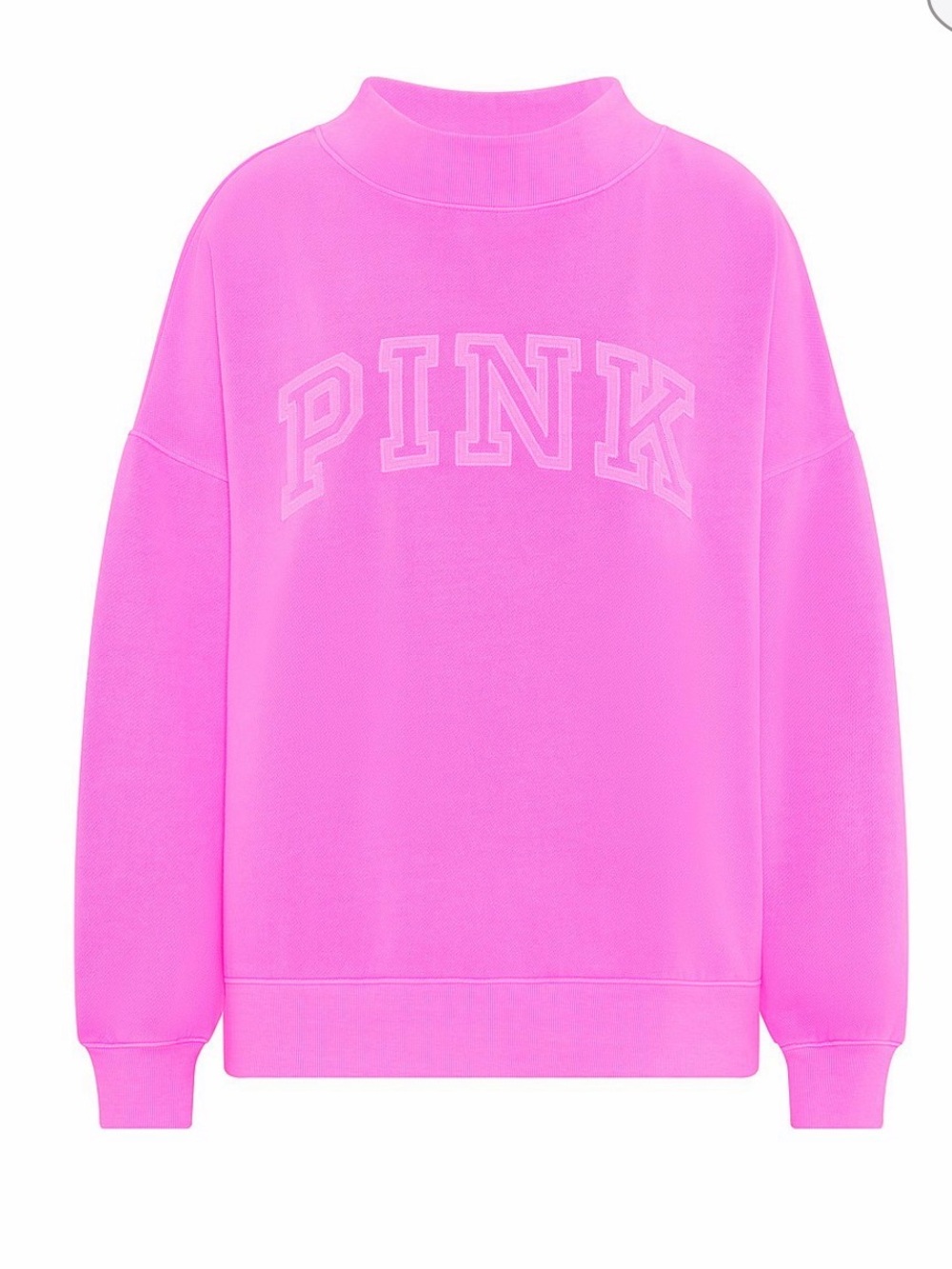 PINK Victoria's Secret Oversized Crewneck Sweatshirt — Pink Berry